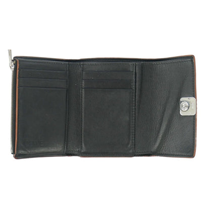Loewe Anagram Vertical Wallet Trifold Black — view 5