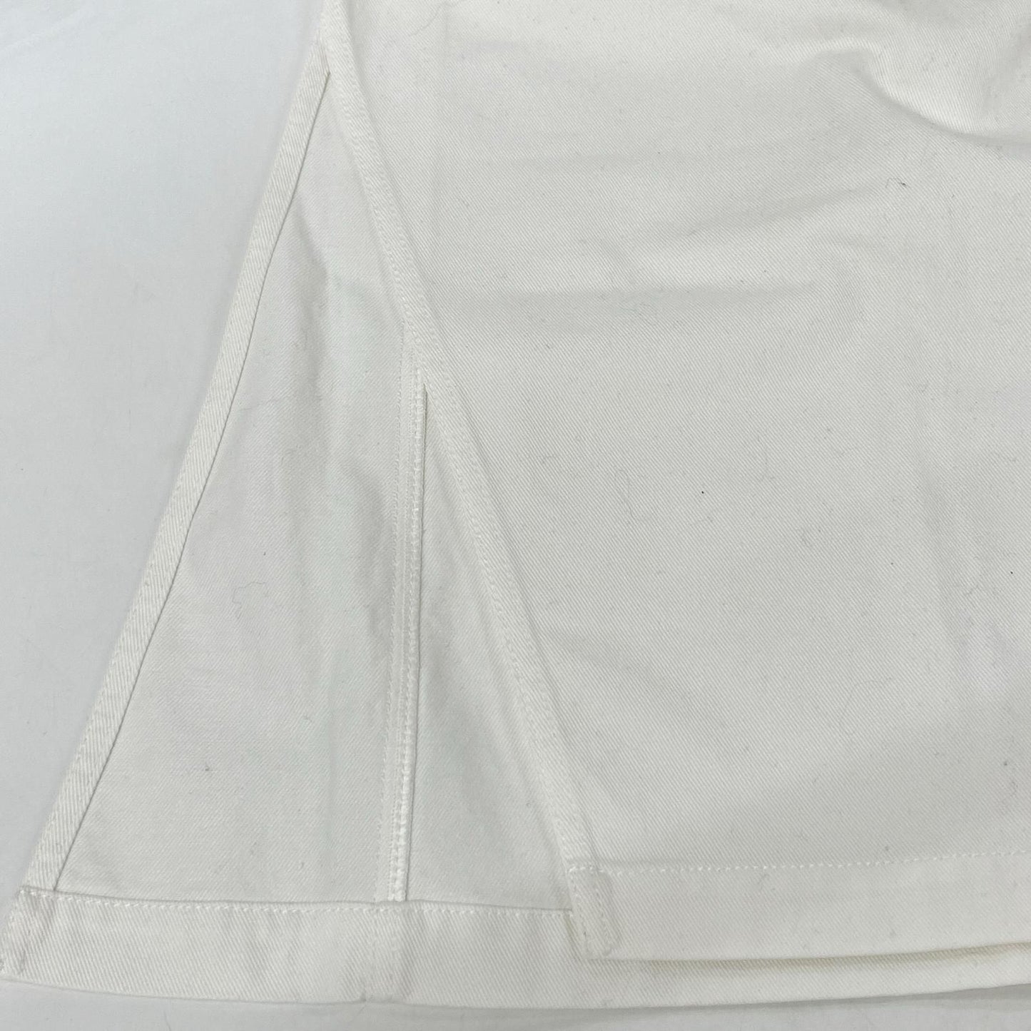 Loewe White Rolled Denim Skirt Deconstructed Denim 34 — view 7