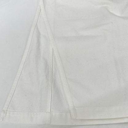Loewe White Rolled Denim Skirt Deconstructed Denim 34 — view 7
