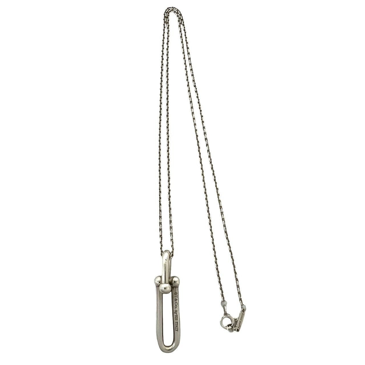 Tiffany & Co HardWear Link Necklace 925 Sterling Silver Pendant — view 6