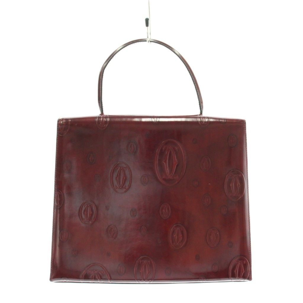 Cartier Happy Birthday Handbag Leather Bordeaux an OH — view 2