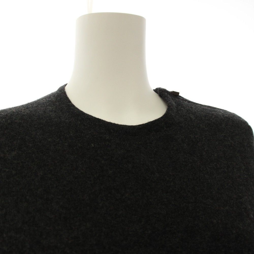 Hermes Knit Sweater Cashmere Lightweight Long Sleeve SM Gray HN — view 7