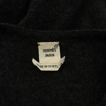 Hermes Knit Sweater Cashmere Lightweight Long Sleeve SM Gray HN — view 4