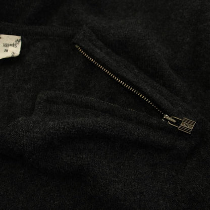 Hermes Knit Sweater Cashmere Lightweight Long Sleeve SM Gray HN — view 6
