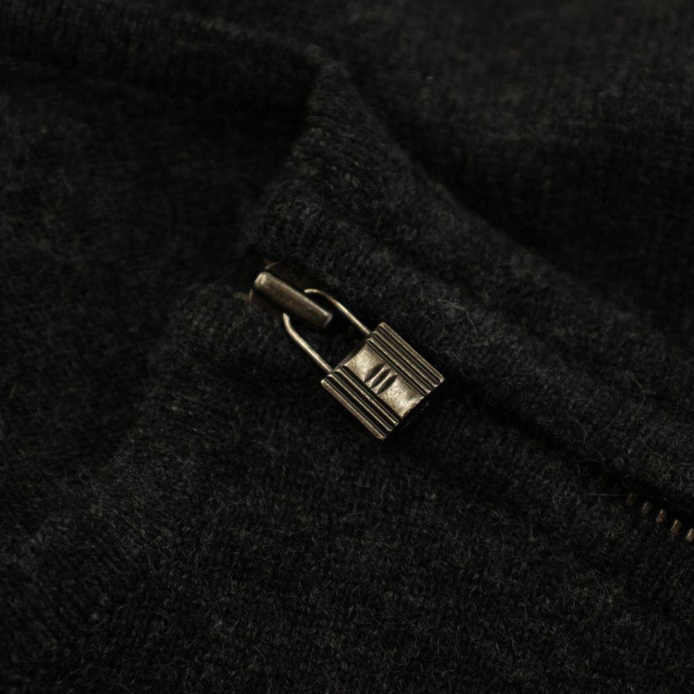 Hermes Knit Sweater Cashmere Lightweight Long Sleeve SM Gray HN — view 5