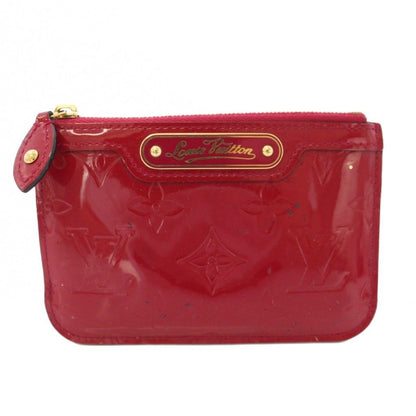 Louis Vuitton Pochette Cles NM Vernis Coin Purse Pink TK 33 ES