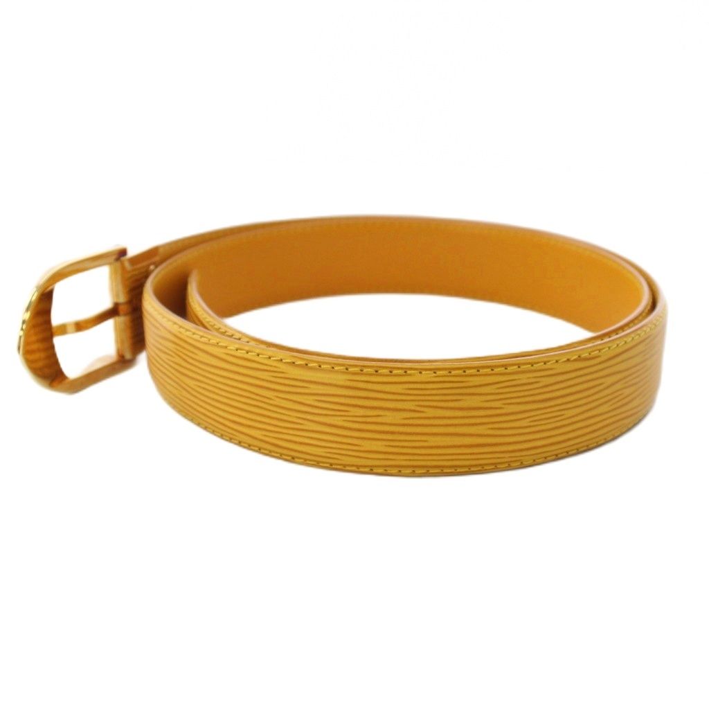 Louis Vuitton Epi Ceinture Plain Belt 110 44 Yellow TK — view 2