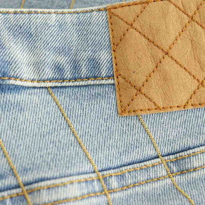 Chanel Coco Button Chain Denim Pants Jeans Zipper Fly 36 Light Blue — view 6
