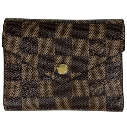 Louis Vuitton Portefeuille Victorine Trifold Wallet Damier Brown