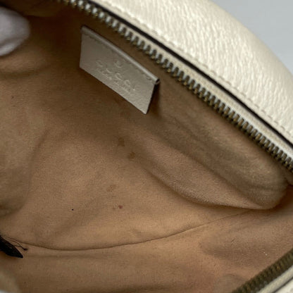Gucci Shoulder Bag GG Marmont Leather Ivory — view 7