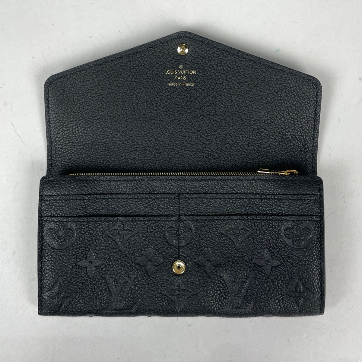 Louis Vuitton Portefeuille Sarah Wallet Monogram Empreinte Noir — view 7