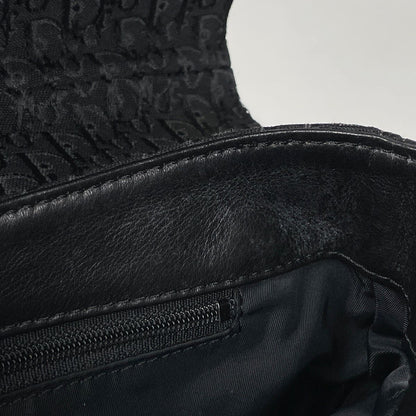 Dior Street Chic Shoulder Bag Trotter Pattern Canvas Black — view 7