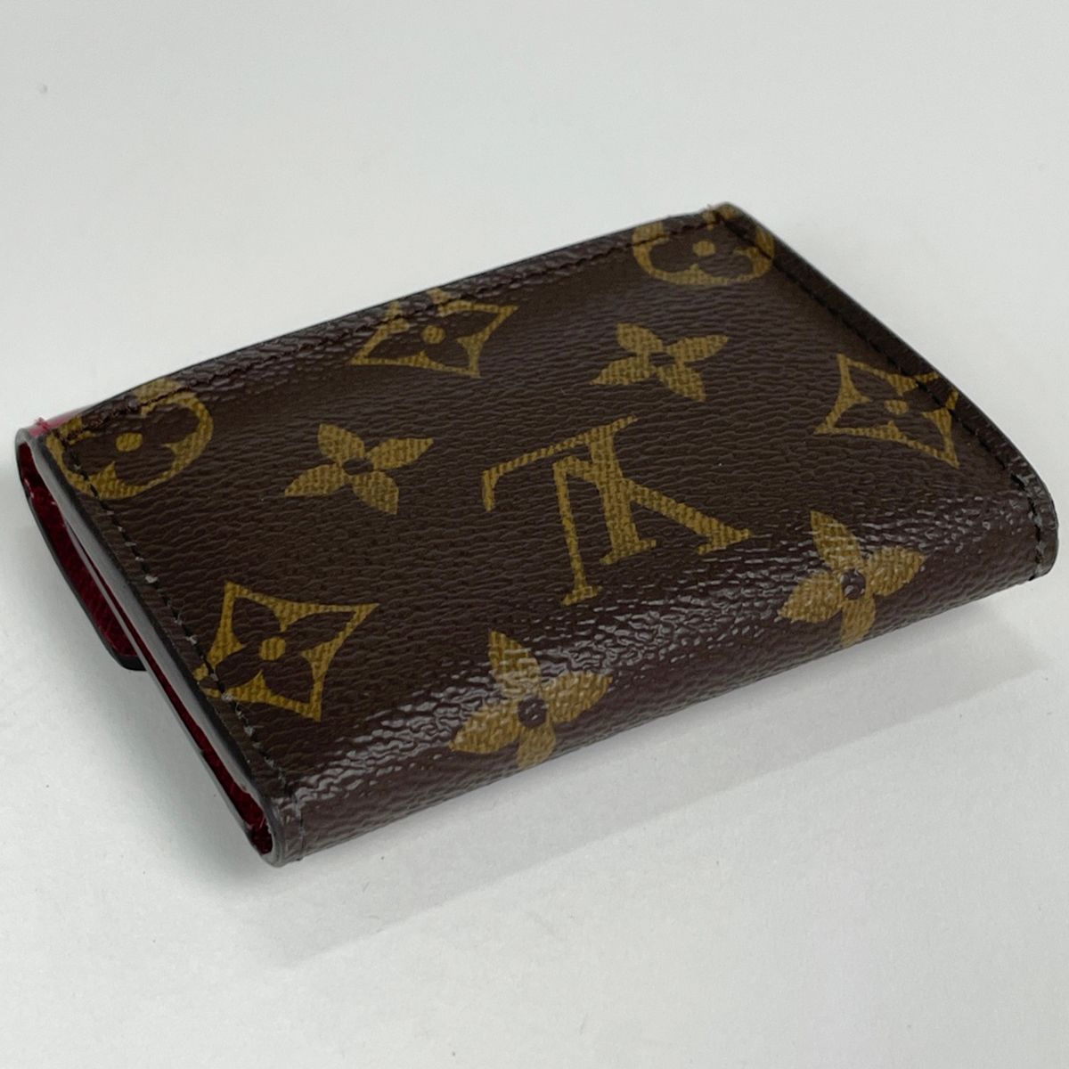 Louis Vuitton Portefeuille Zoe Trifold Wallet Monogram Brown Fuchsia — view 2