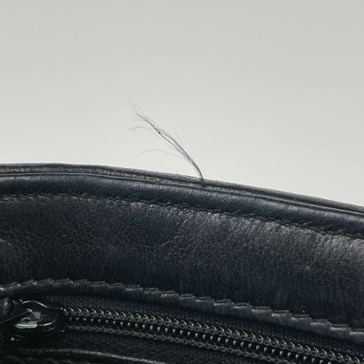 Chanel Quilted Shoulder Bag CC Logo Fringe Leather Black — view 8