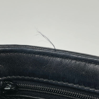 Chanel Quilted Shoulder Bag CC Logo Fringe Leather Black — view 8
