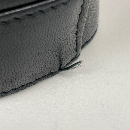 Chanel Quilted Shoulder Bag CC Logo Fringe Leather Black — view 4