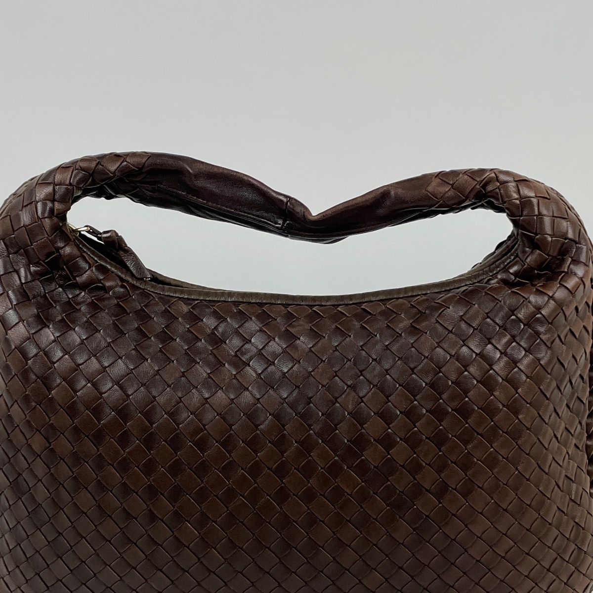 Bottega Veneta Handbag Intrecciato Hobo Leather Brown — view 4