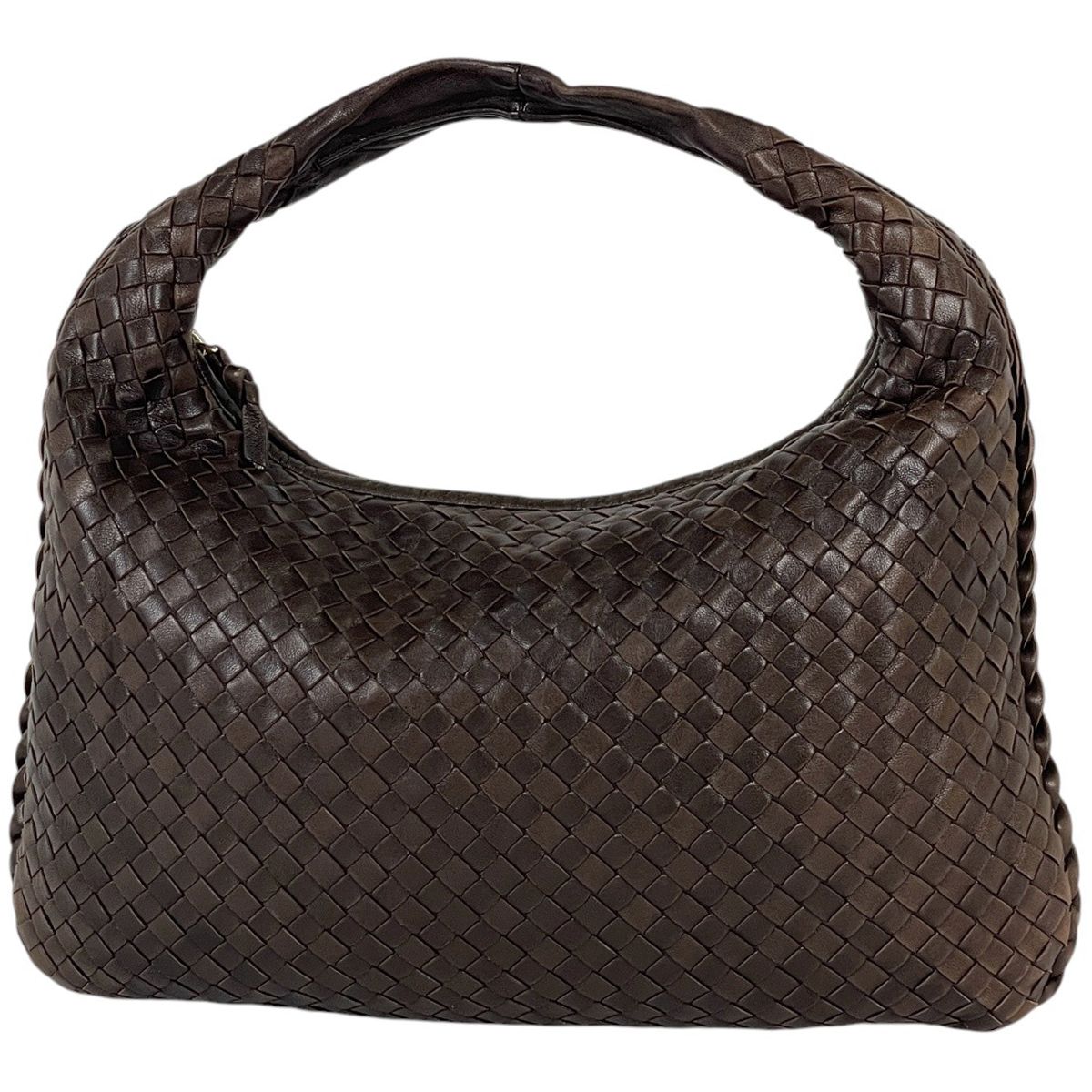 Bottega Veneta Handbag Intrecciato Hobo Leather Brown