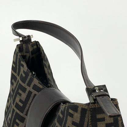 Fendi Shoulder Bag Zucca Pattern Canvas Brown — view 7