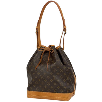 Louis Vuitton Noe Shoulder Bag Drawstring Monogram Brown