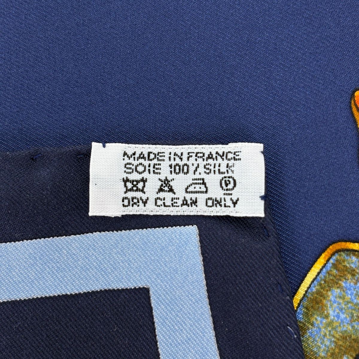 Hermes Carre 90 les Girouettes Scarf Wind Vane Silk Navy Multicolor — view 2