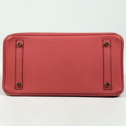 Hermes Birkin 30 Handbag Taurillon Clemence Bougainvillea — view 5