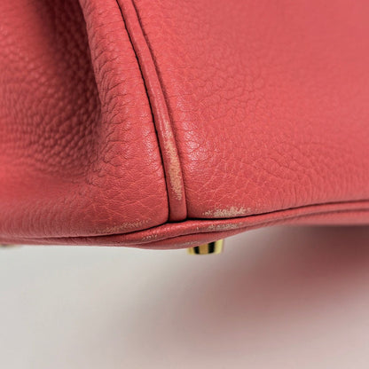 Hermes Birkin 30 Handbag Taurillon Clemence Bougainvillea — view 7
