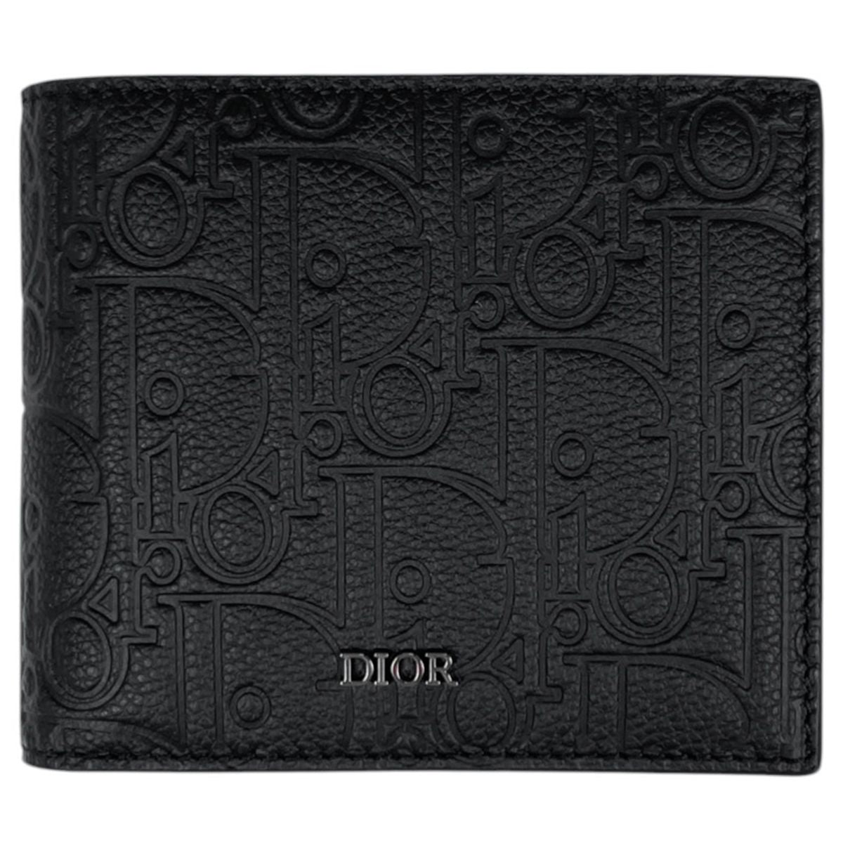 Dior Wallet Bifold Gravity Leather Black