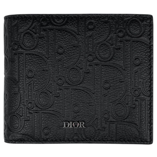 Dior Wallet Bifold Gravity Leather Black