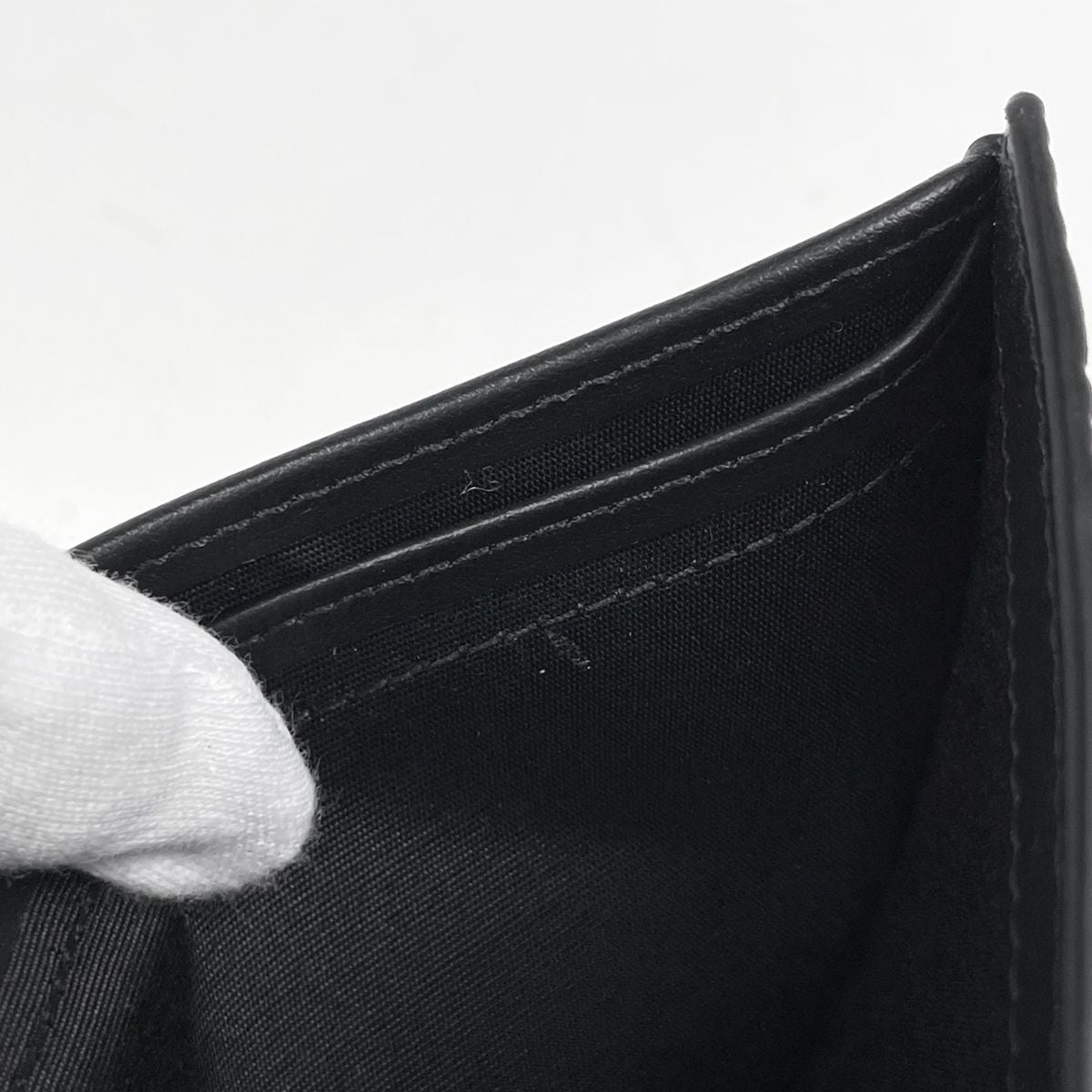 Dior Wallet Bifold Gravity Leather Black — view 5