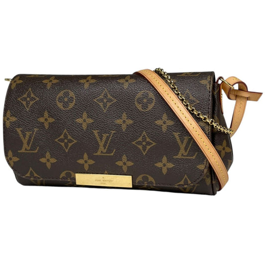 Louis Vuitton Favorite PM Shoulder Bag Pouch Monogram Brown