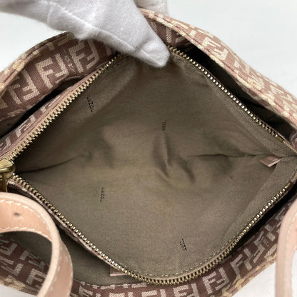 Fendi Shoulder Bag Zucchino Pattern Canvas Pink — view 8