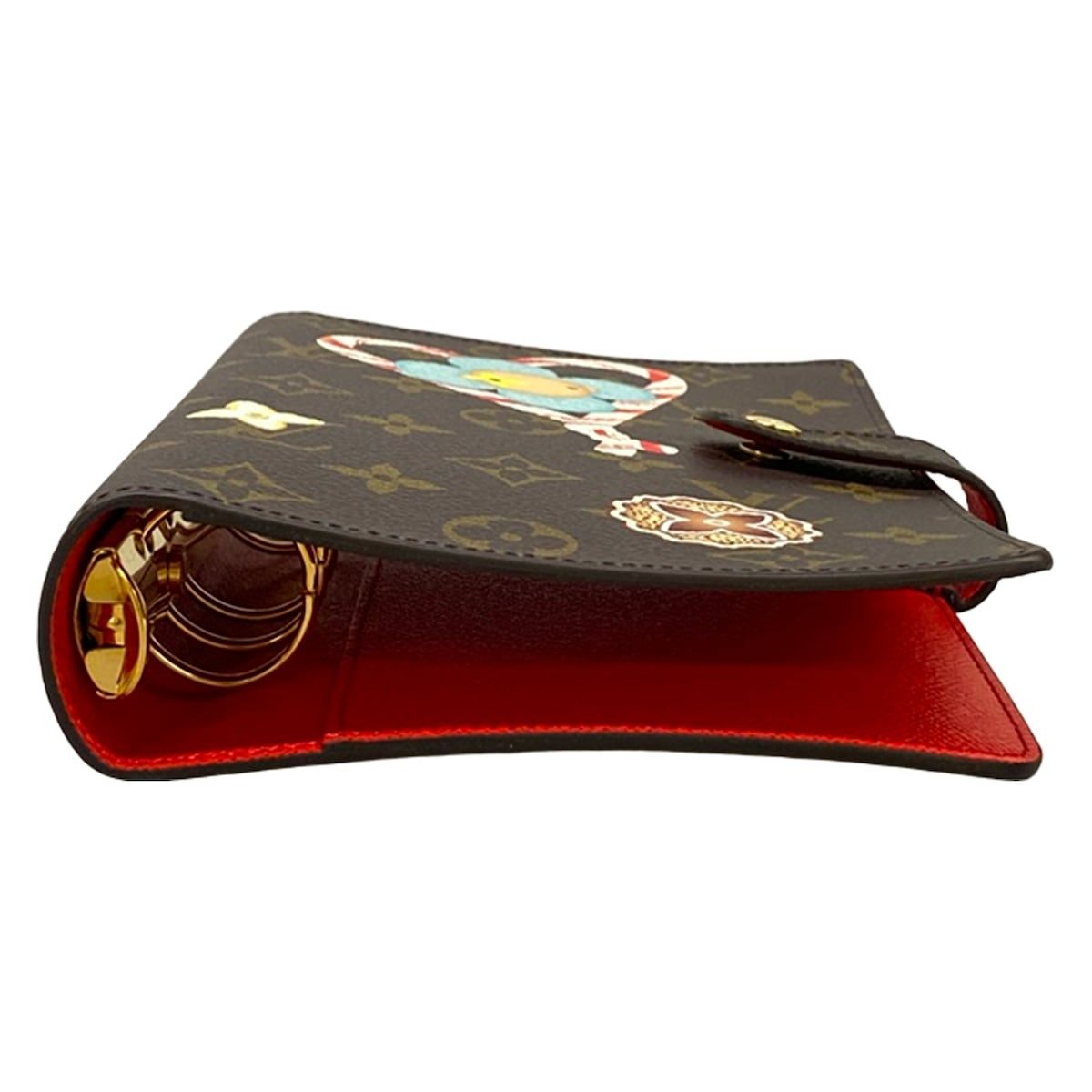 Louis Vuitton Notebook Vivienne Agenda Cover MM Monogram Candy Red Leather — view 7