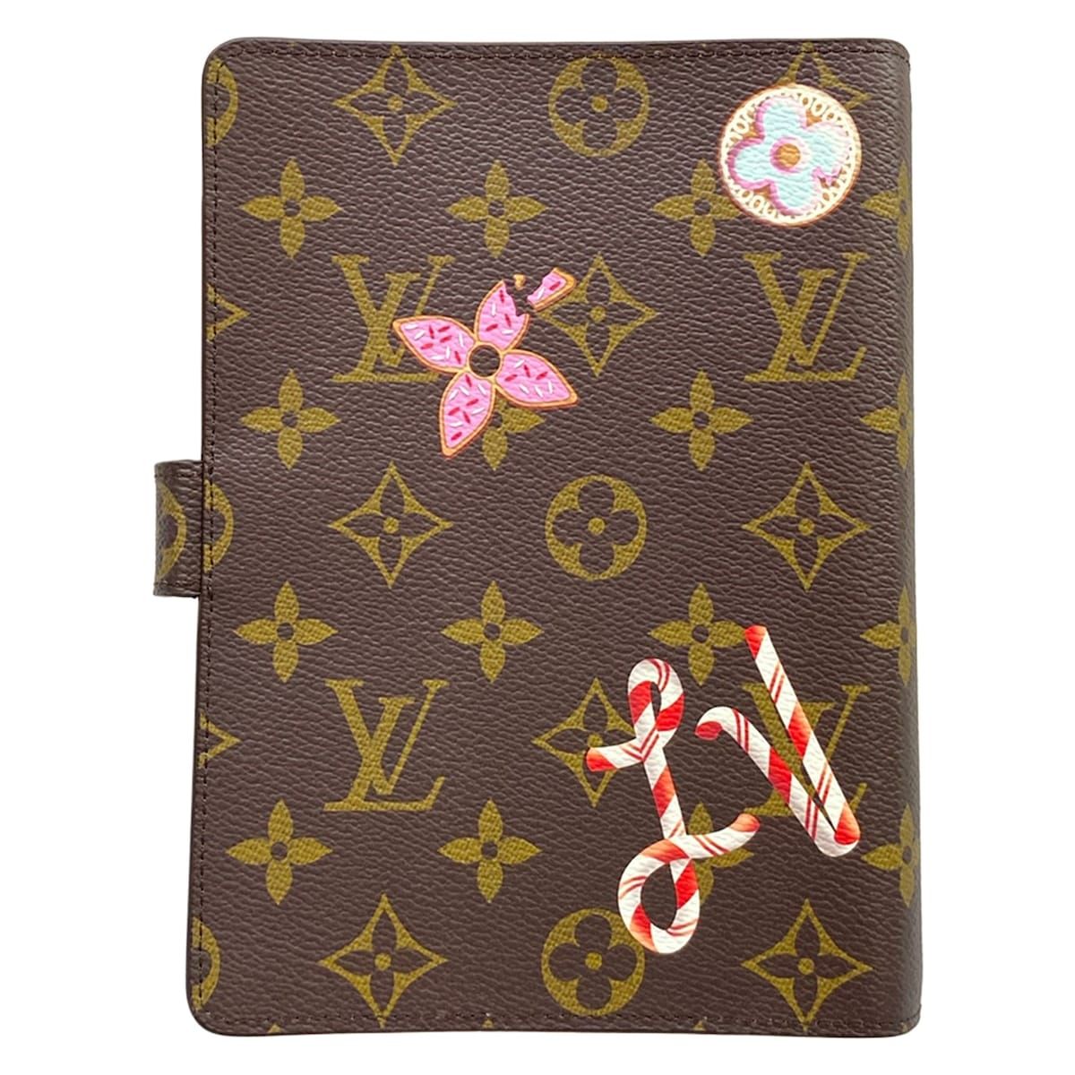 Louis Vuitton Notebook Vivienne Agenda Cover MM Monogram Candy Red Leather — view 2