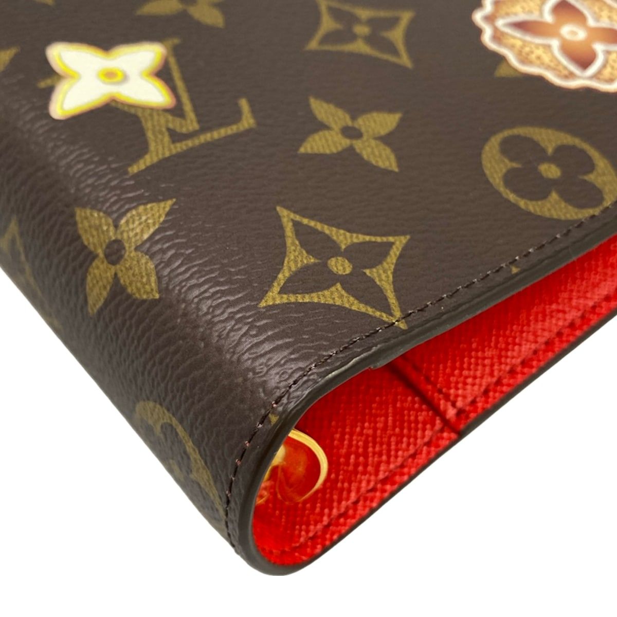 Louis Vuitton Notebook Vivienne Agenda Cover MM Monogram Candy Red Leather — view 6