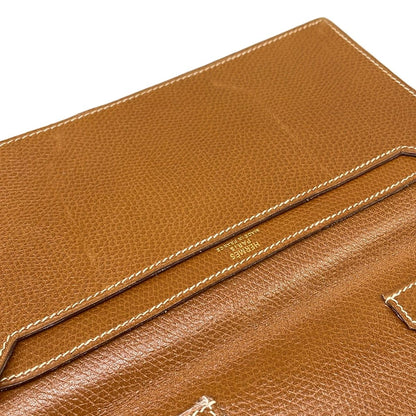 Hermes Billfold Gold Vintage Wallet — view 7