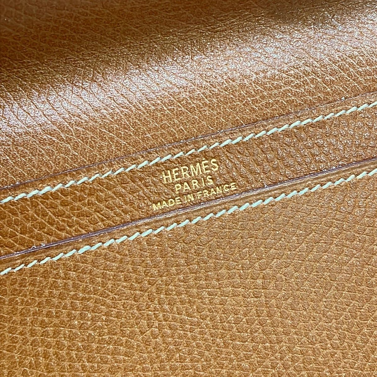 Hermes Billfold Gold Vintage Wallet — view 4