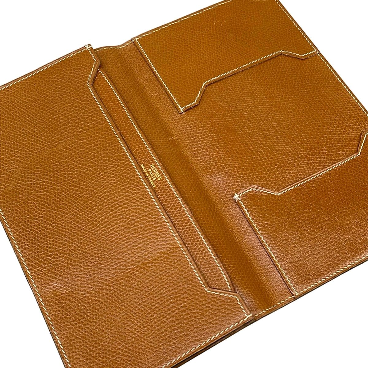 Hermes Billfold Gold Vintage Wallet — view 3