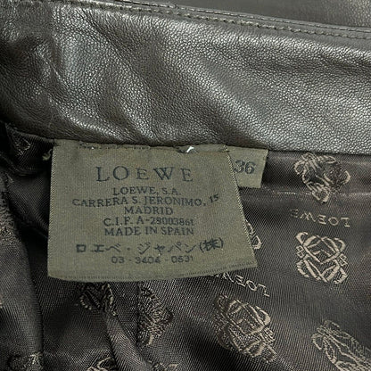 Loewe Long Skirt 36 S Dark Brown Leather — view 3