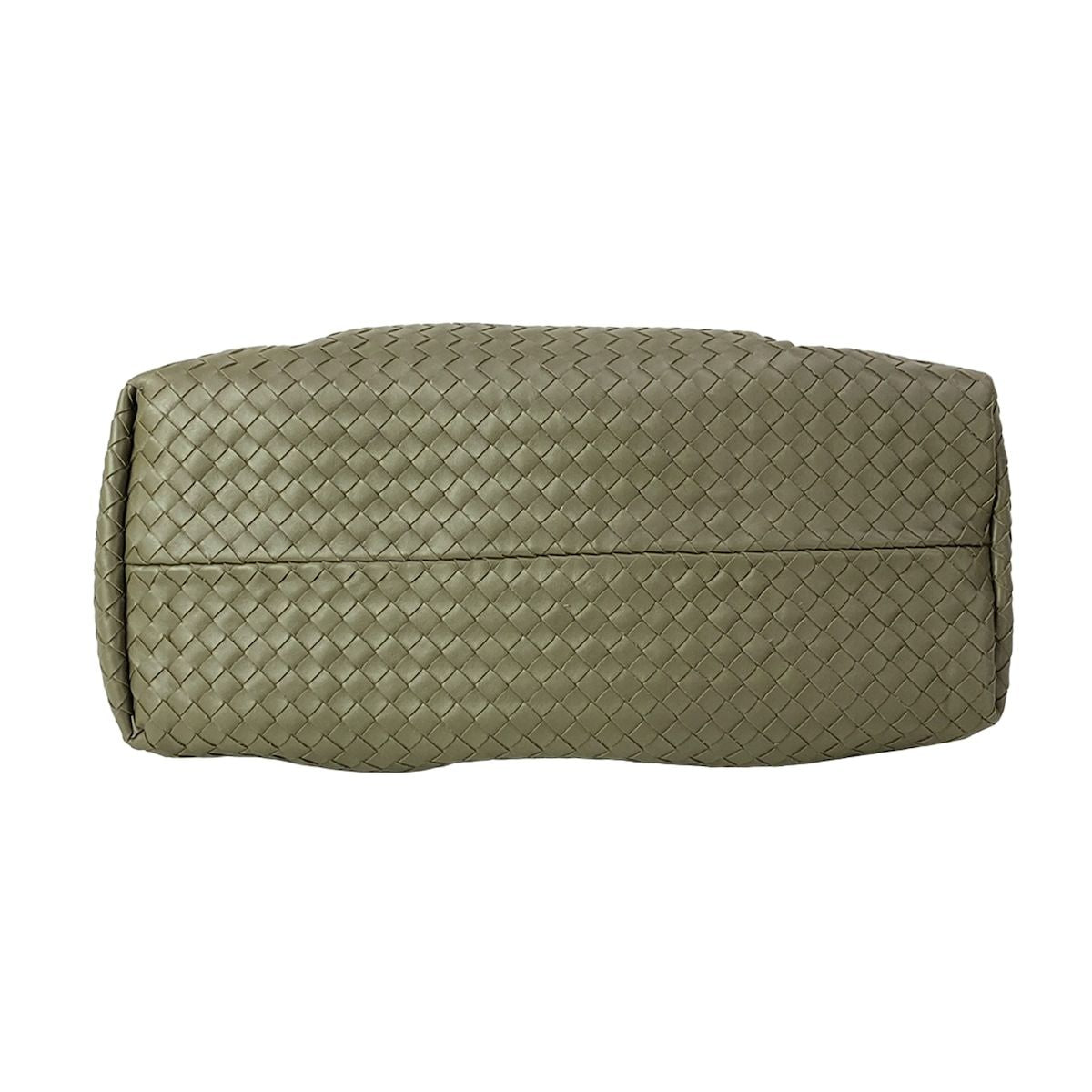 Bottega Veneta Tote Bag Large Pinacoteca Khaki Plaid Reversible Leather — view 5