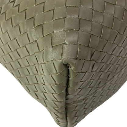 Bottega Veneta Tote Bag Large Pinacoteca Khaki Plaid Reversible Leather — view 8