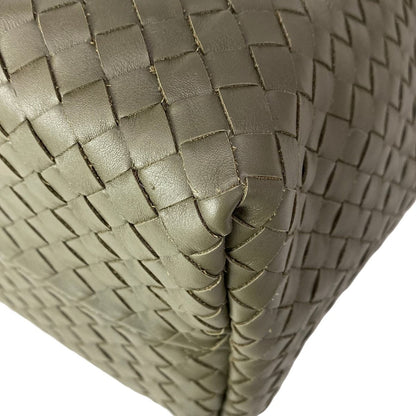 Bottega Veneta Tote Bag Large Pinacoteca Khaki Plaid Reversible Leather — view 7