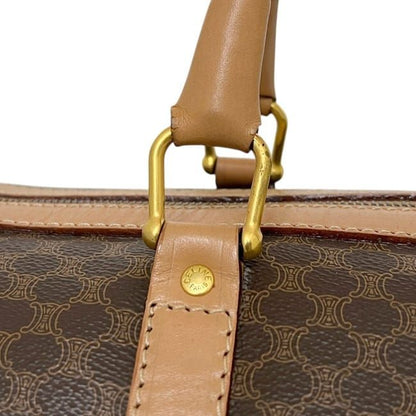 Celine Bostonline Boston Bag Mcadam Leather Brown — view 4