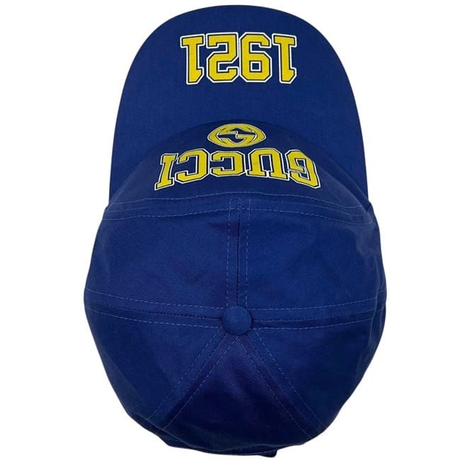 Gucci Cap Baseball Cap Interlocking Canvas Blue — view 3