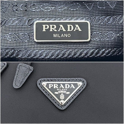 Prada Pouch Drawstring Handbag Vela 1 IC Tag Reactive Nylon Re-Nylon Saffiano — view 6
