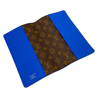Louis Vuitton Book Cover Taurillon Monogram Notebook MM Emily Blue Leather — view 3