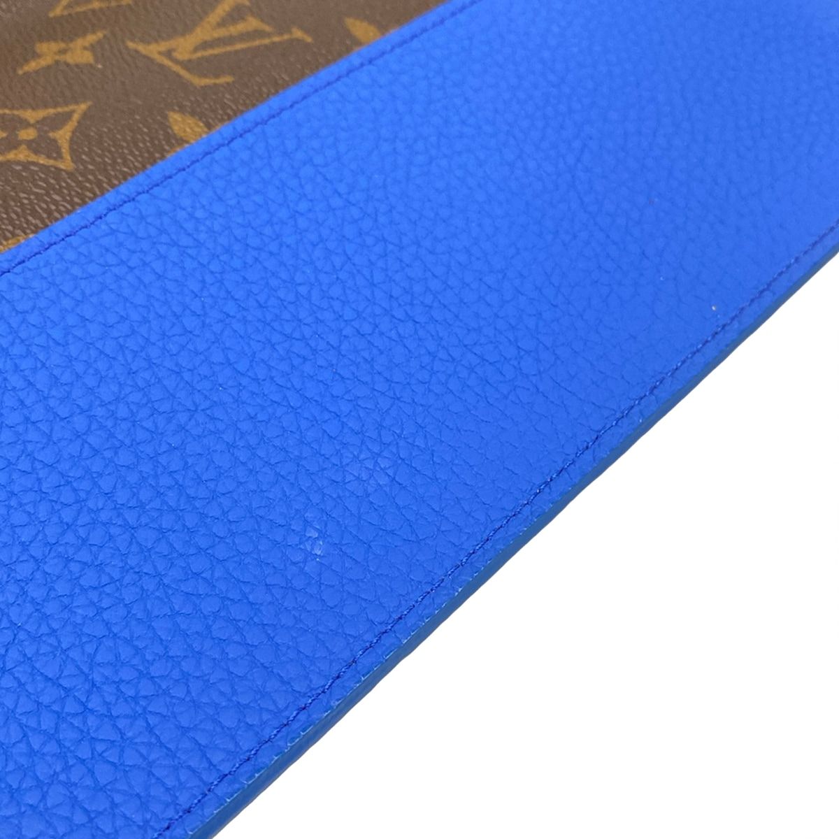 Louis Vuitton Book Cover Taurillon Monogram Notebook MM Emily Blue Leather — view 9