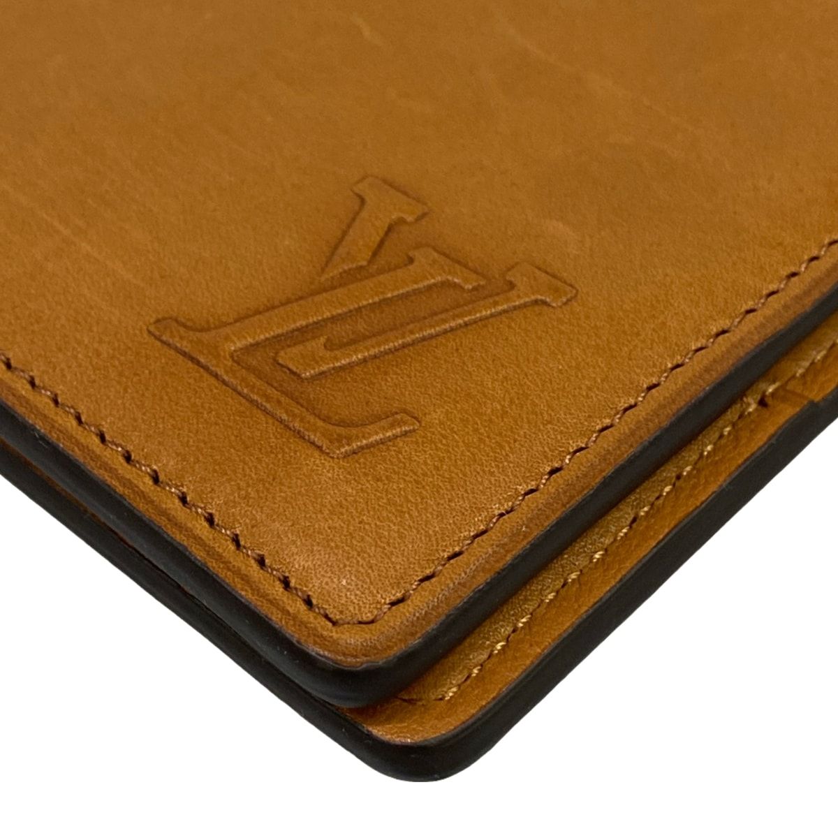 Louis Vuitton Billfold Portefeuille Calf Brown Initial Leather Wallet — view 7