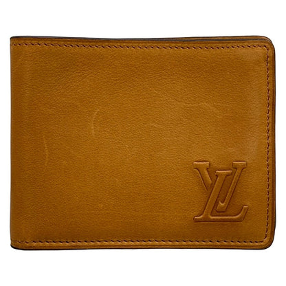 Louis Vuitton Billfold Portefeuille Calf Brown Initial Leather Wallet