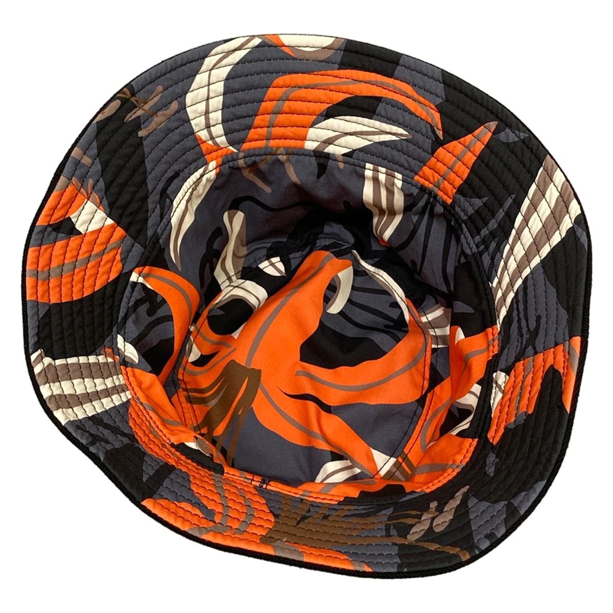 Chanel Hat Black Dark Gray Multi Reversible Cotton — view 4